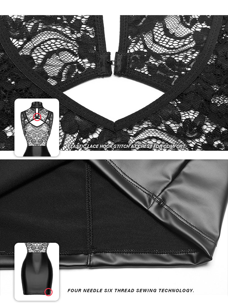 Sexy Lace Backless Pack Hip Control Body Shaper Dresses