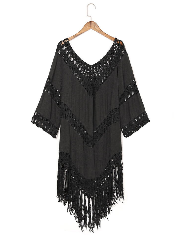 Summer Hollow Out Thin Sun Protection Beach Swimwear Cover Ups