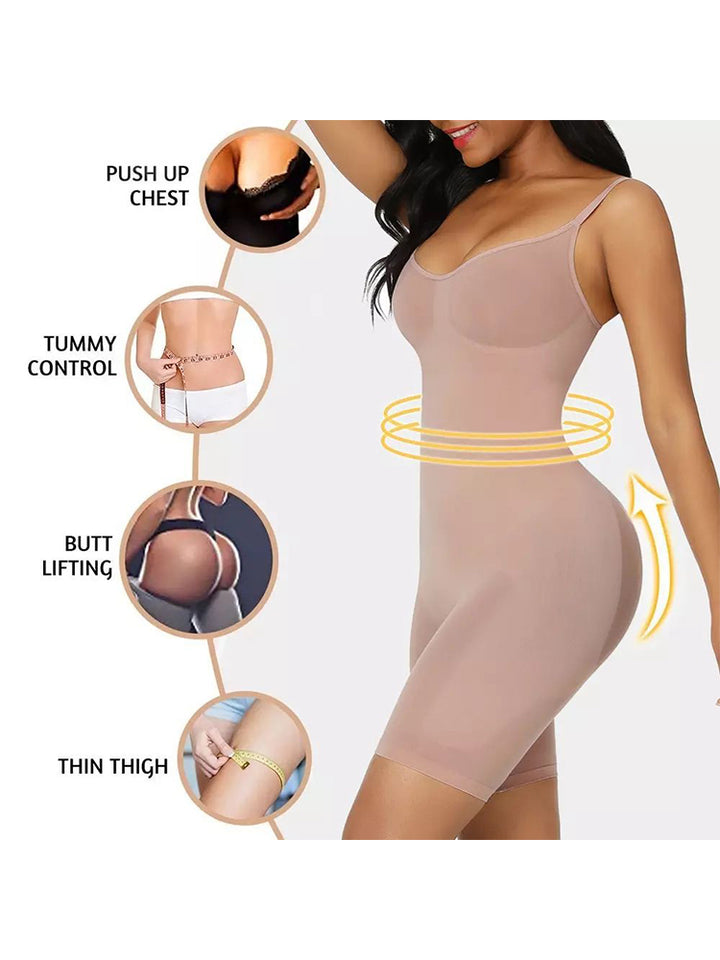 Seamless Butt Lifter Bodysuit Thigh Slimmer Shapewear