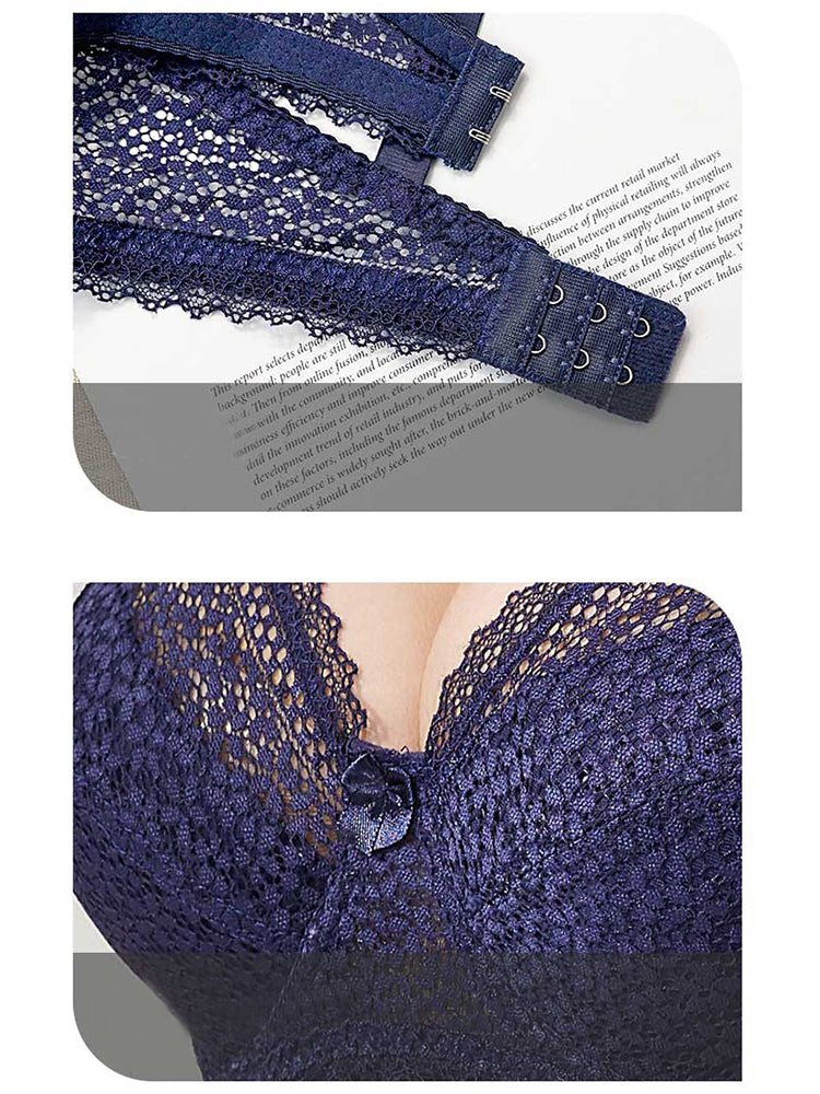Women's Romantic Cutout U-back Underwire Bra
