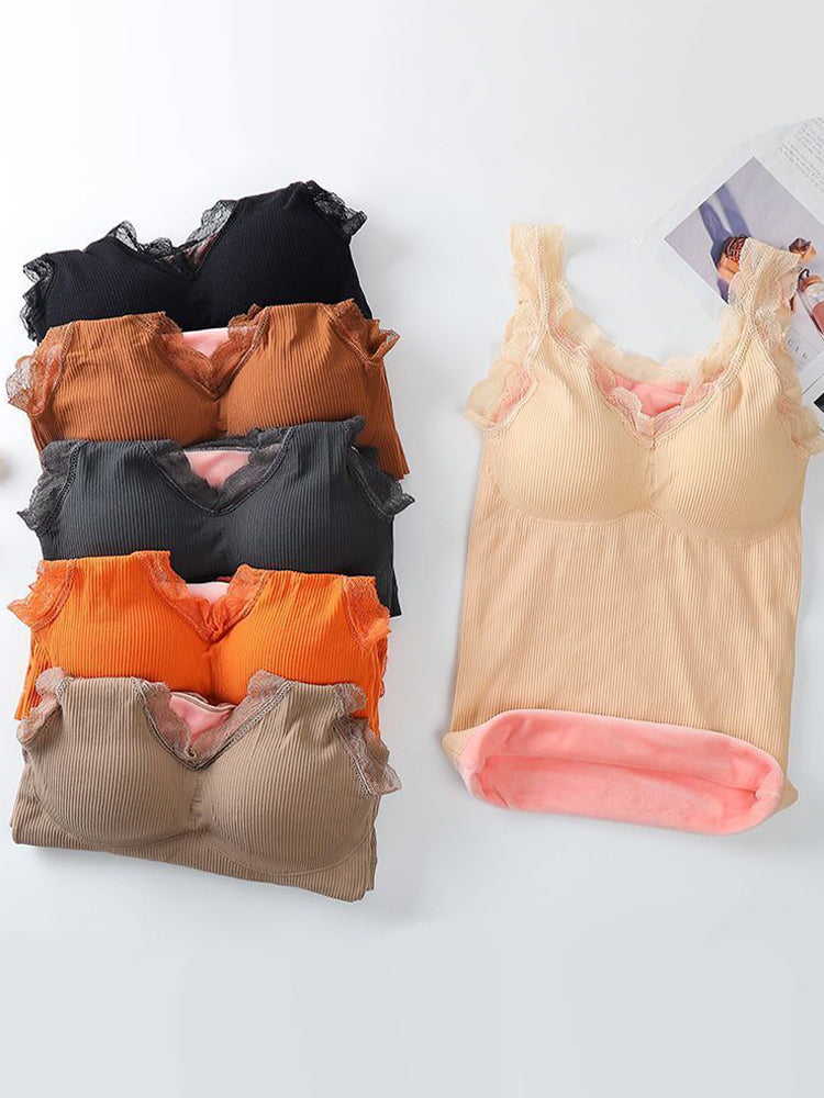 Women's Thermal Fleece Underwear Tank Tops