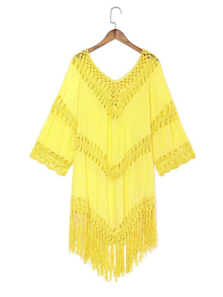 Summer Hollow Out Thin Sun Protection Beach Swimwear Cover Ups