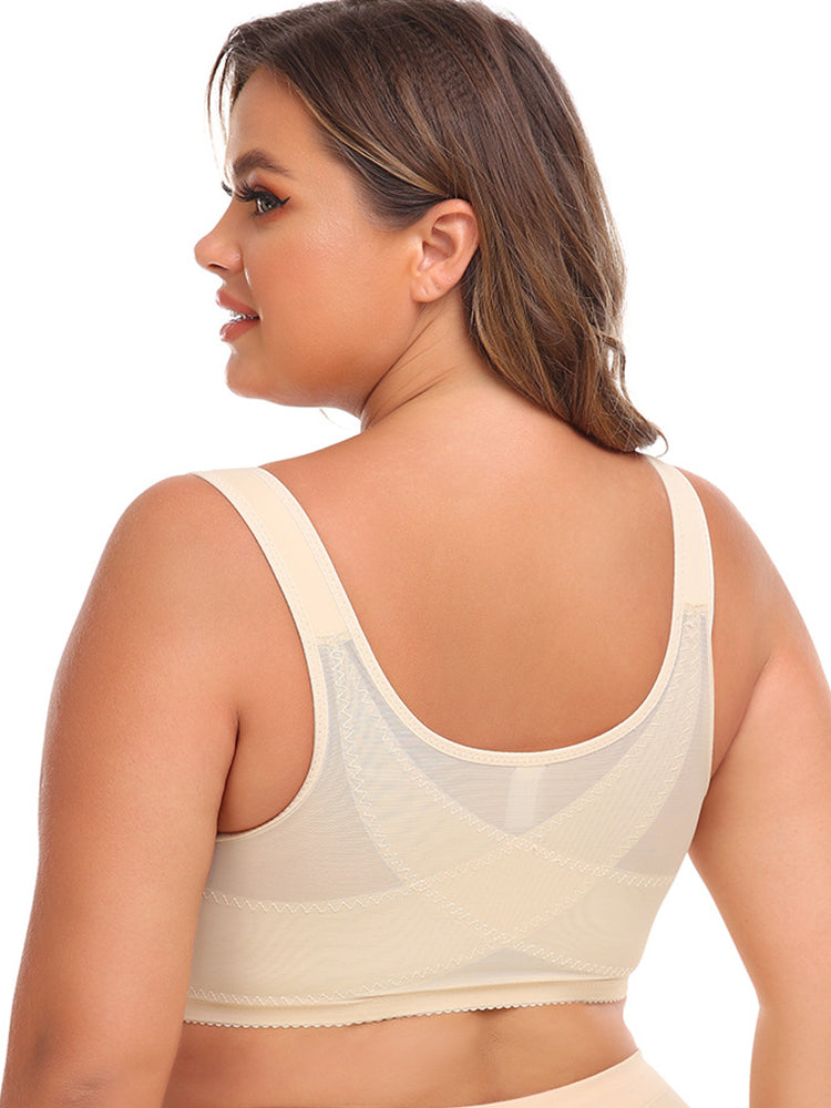 Vest Shaper Side Support Front Closure Bras