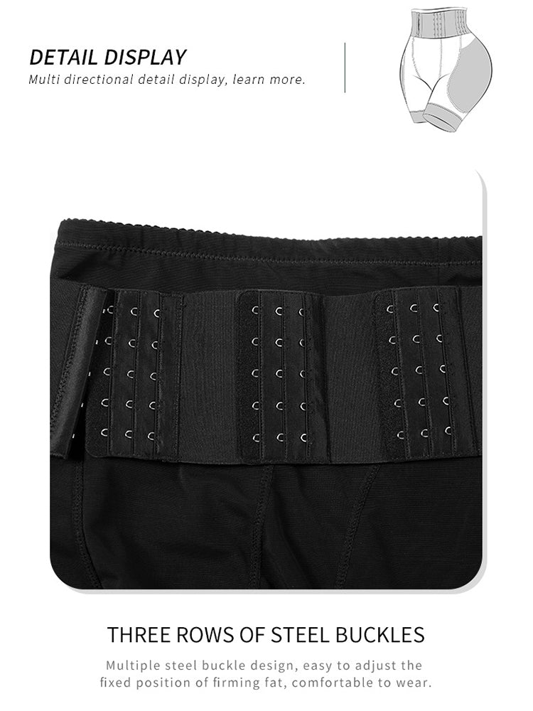 Breathable Mesh Adjustable Tight Waist Trainer Padded Butt Enhancer Shapewear