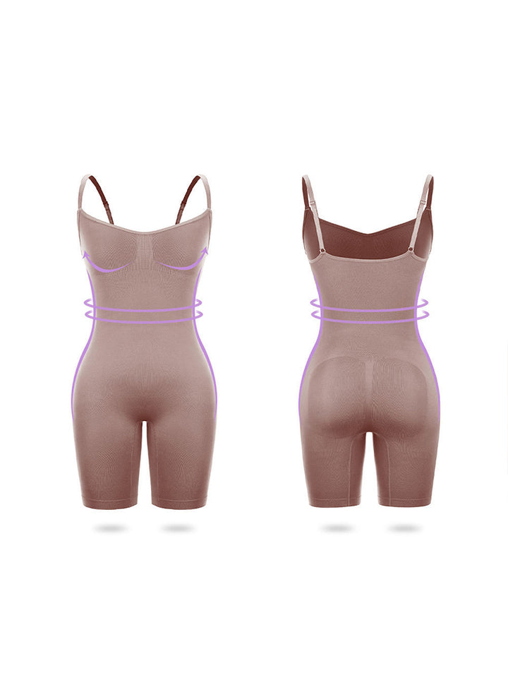 Seamless Butt Lifter Bodysuit Thigh Slimmer Shapewear