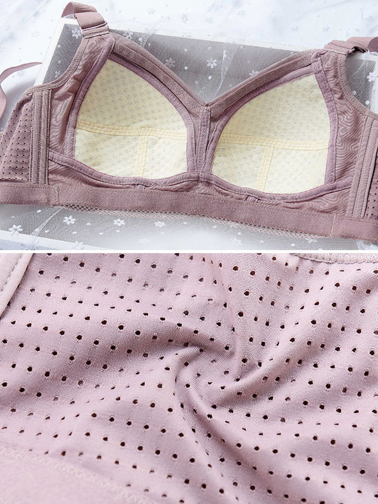 Lace Ultra-thin Wireless Minimizer Bras