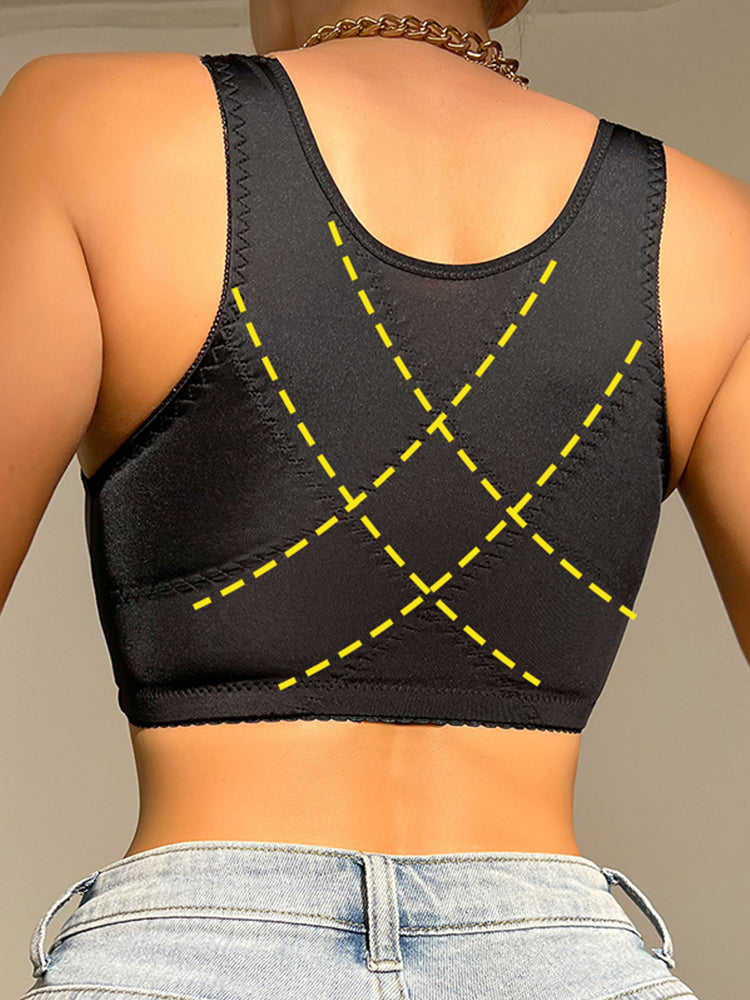 Sexy Thin Lace Wire Free Vest Front Closure Bra