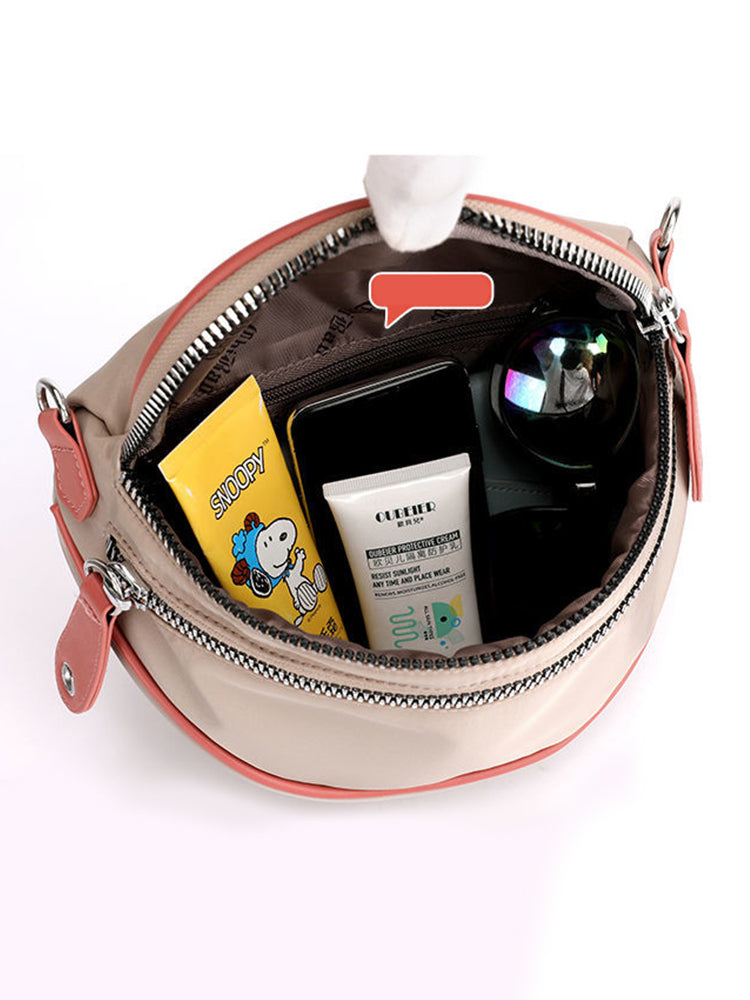 Crossbody Zippered Waterproof Saddle Bag