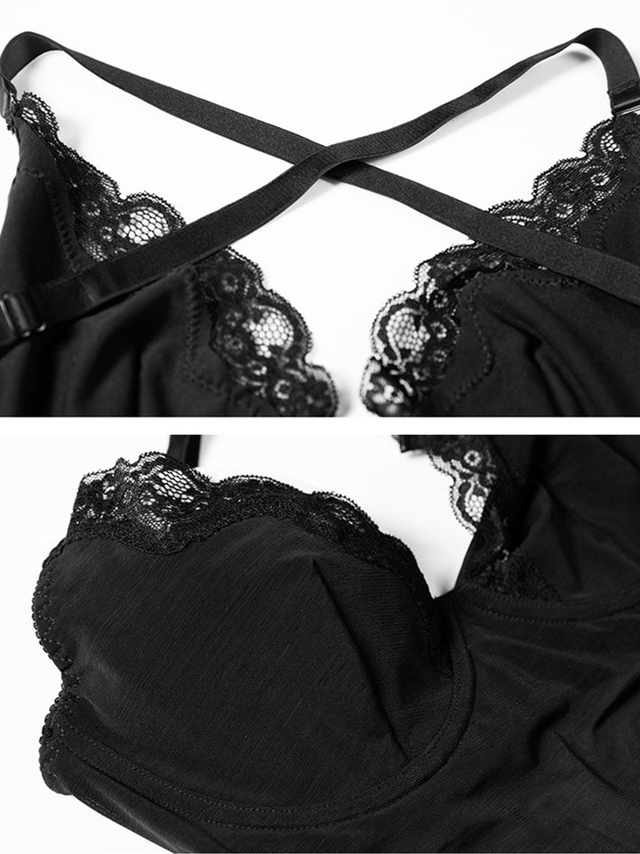 Deep V Backless Tummy Control Bodysuit Shapewear