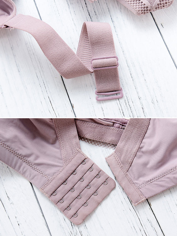 Lace Ultra-thin Wireless Minimizer Bras