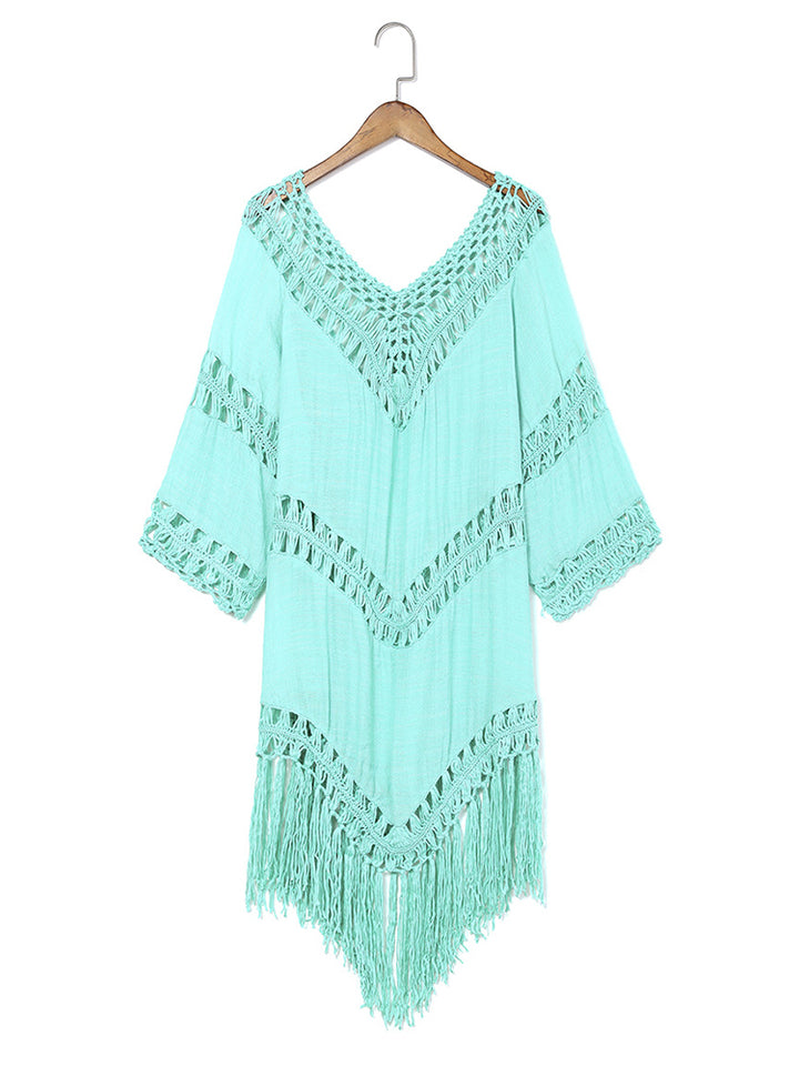 Summer Hollow Out Thin Sun Protection Beach Swimwear Cover Ups