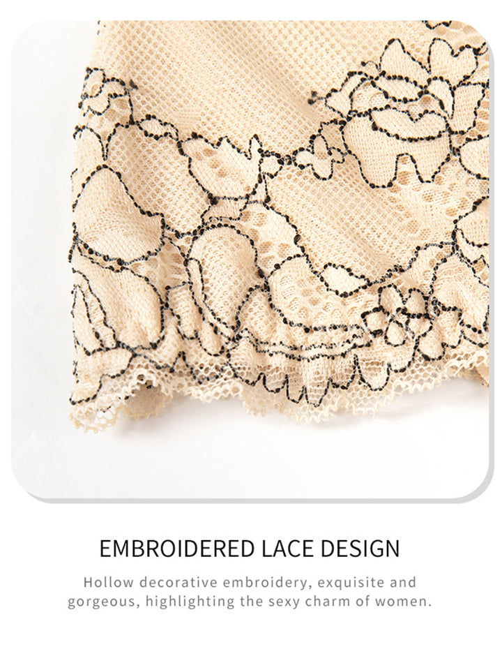 Lace High Waisted Tummy Control Waist Shaper Thong Panties
