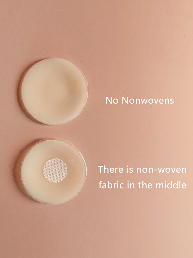 Women's Invisible Silicone Nipple Pasties with Travel Case