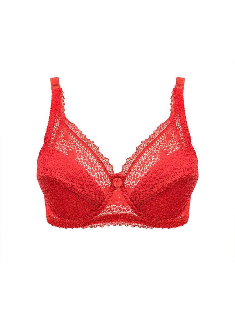 Women's Romantic Cutout U-back Underwire Bra