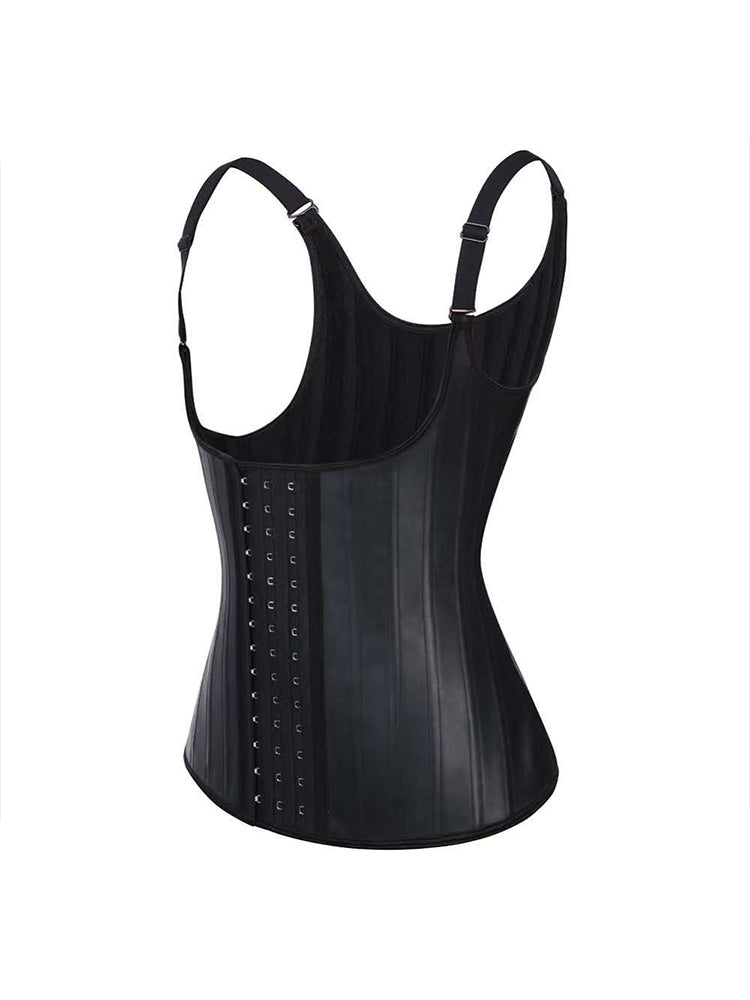 Latex Vest Waist Cincher Trainer Trimmer Girdle Workout Corset Body Shaper