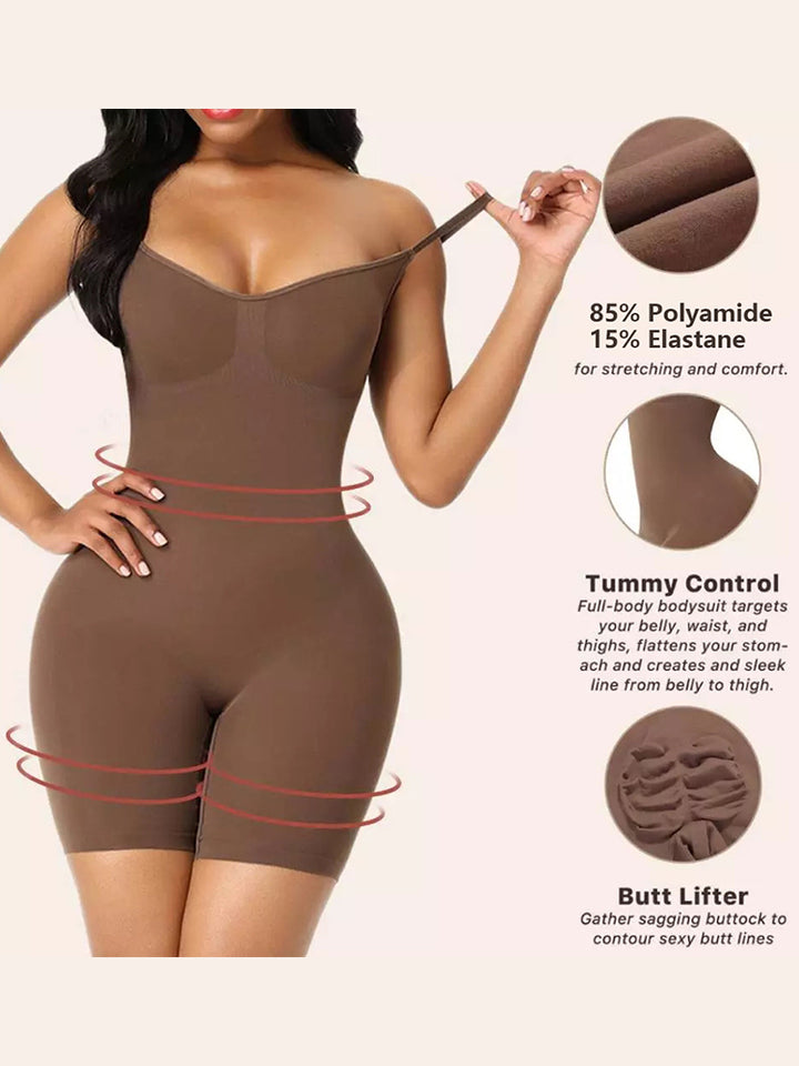 Seamless Butt Lifter Bodysuit Thigh Slimmer Shapewear