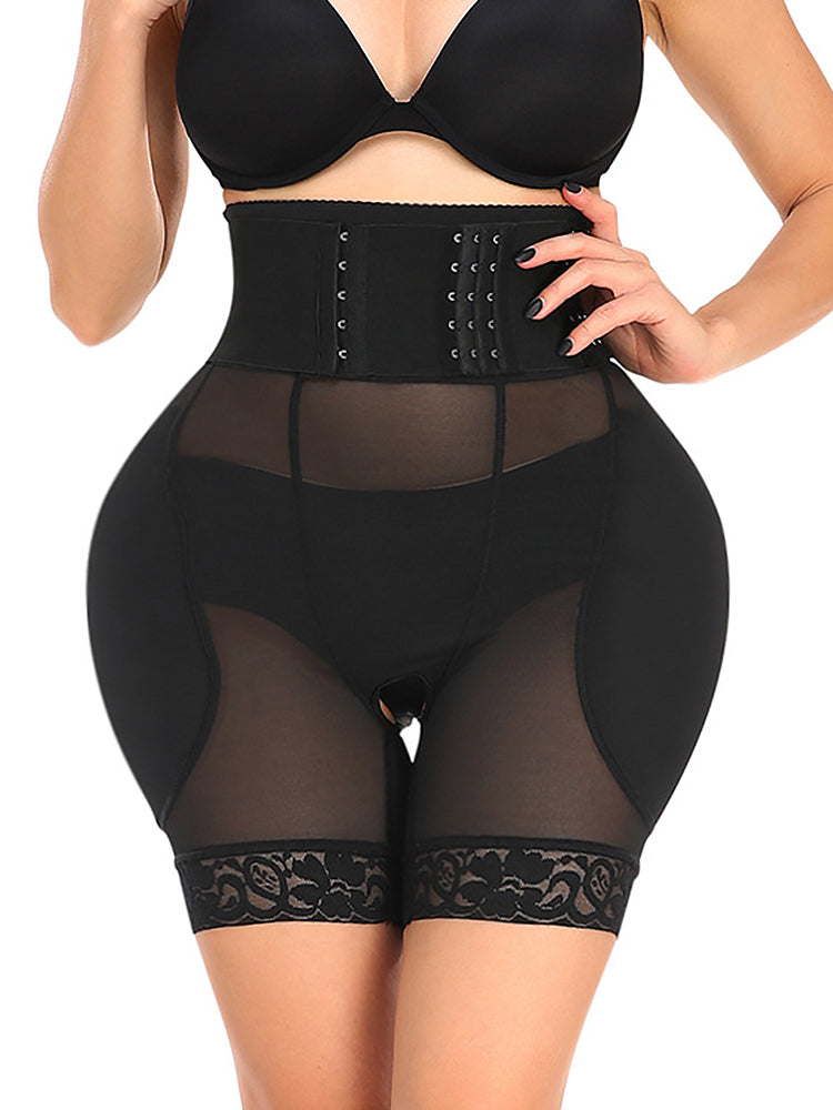 Breathable Mesh Adjustable Tight Waist Trainer Padded Butt Enhancer Shapewear