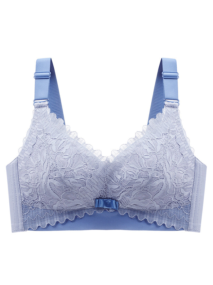 Women's Petal Lace Wire Free Minimizer Bras
