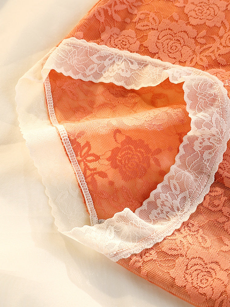 4-Pack Womens Sexy High Waisted Lace Brief