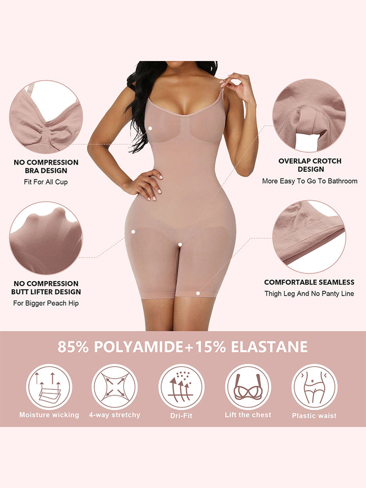 Seamless Butt Lifter Bodysuit Thigh Slimmer Shapewear