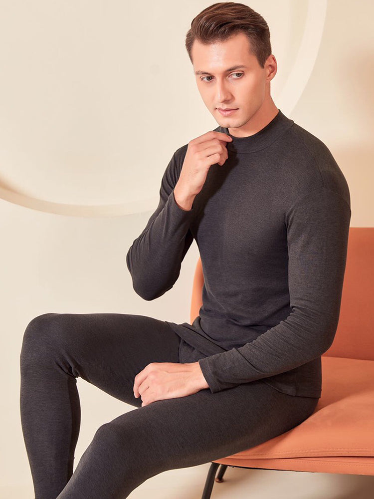 Soft Mid-Low Neck Stretch Couple Base Thermal Sets