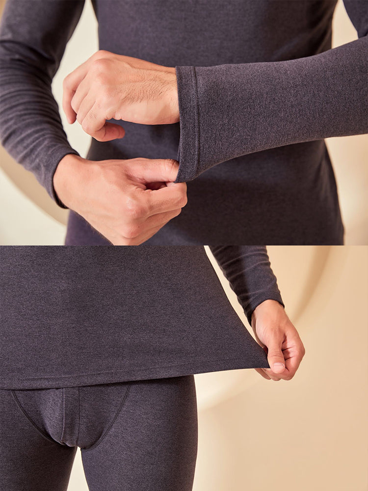 Soft Mid-Low Neck Stretch Couple Base Thermal Sets