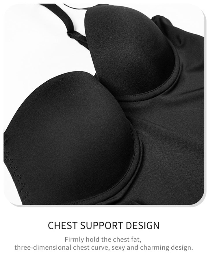 Hip Enhancing Suspenders Tummy Control Shaper Bodysuit