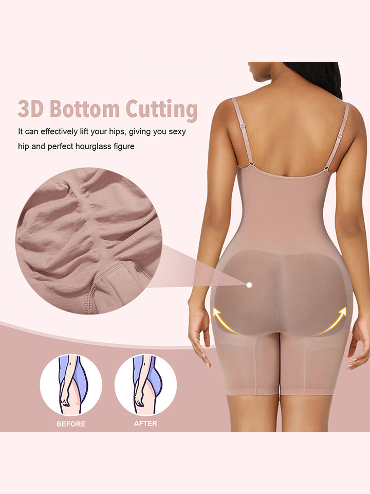 Seamless Butt Lifter Bodysuit Thigh Slimmer Shapewear