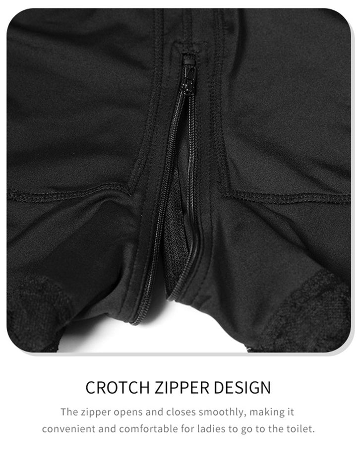 High Waist Tummy Control Zipper Open Crotch Butt Lift Shapewear