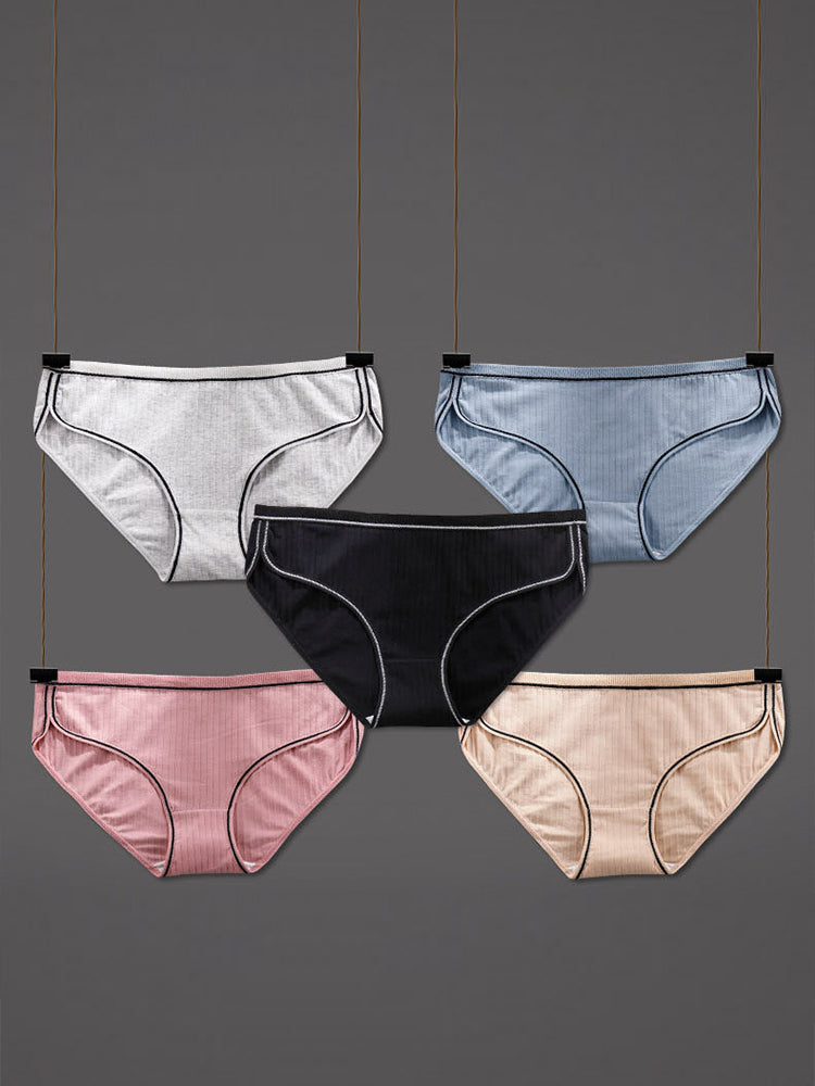 3-pack Seamless Plus Size Soft Cotton Female Briefs