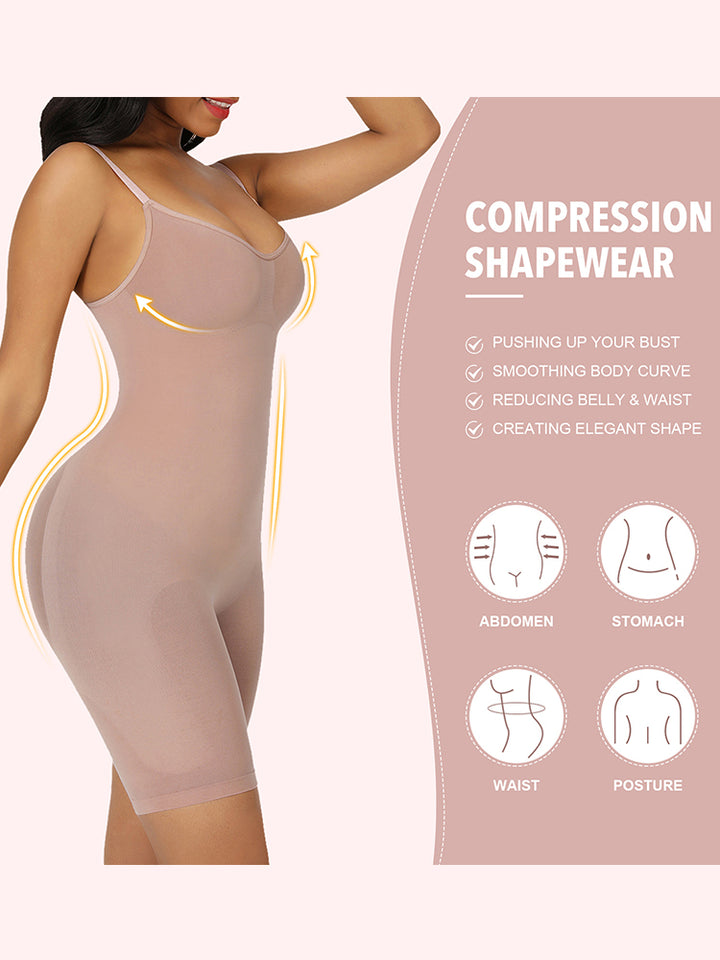 Seamless Butt Lifter Bodysuit Thigh Slimmer Shapewear