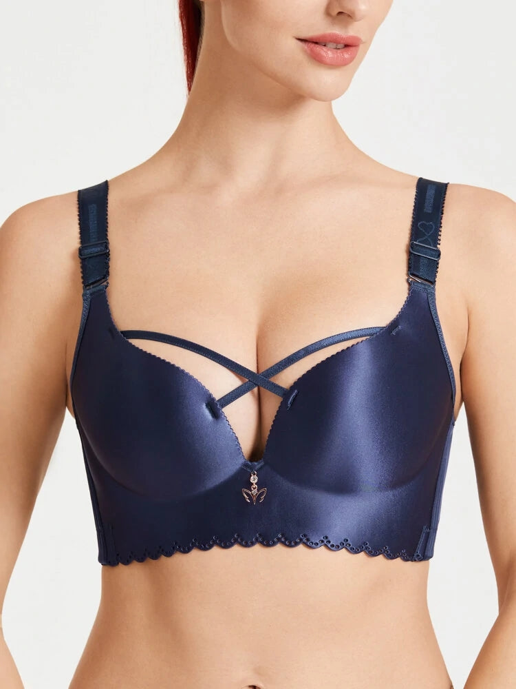 Sexy Front Criss Cross Push Up Wireless Bras