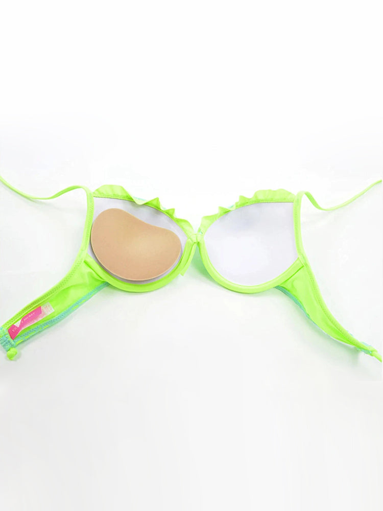 3-Pack Women's Swimsuit Bikini Set Padded Push Up Bra Chest Pad