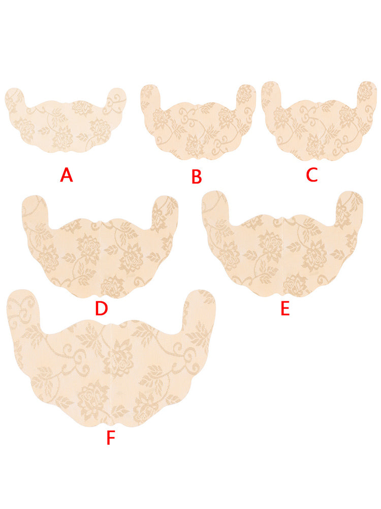 Disposable U-shaped Invisible Strapless Lace Adhesive Bra-10 Pairs