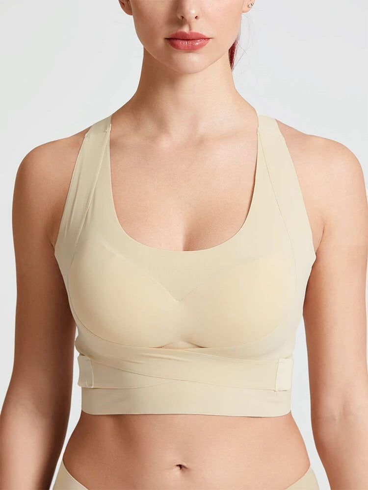 Front Closure Seamless Sports Wireless Bras