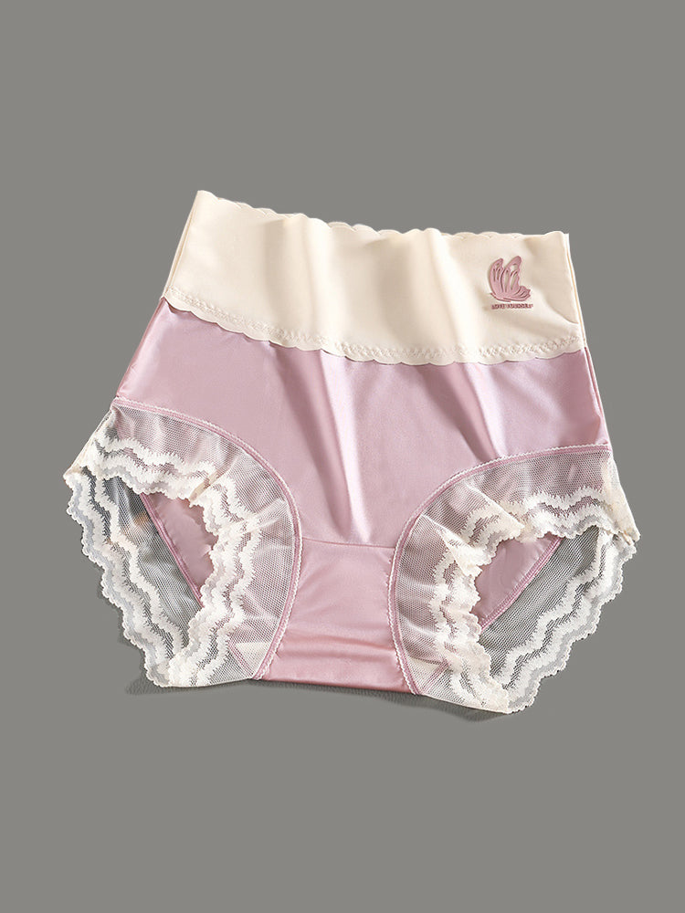 4-Pack High Waist Thin Breathable Antibacterial Panties