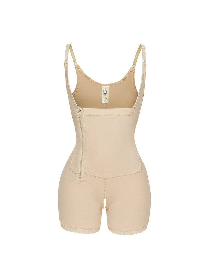 Zipper Open High Waist Tummy Control Butt Lifter Shapewear