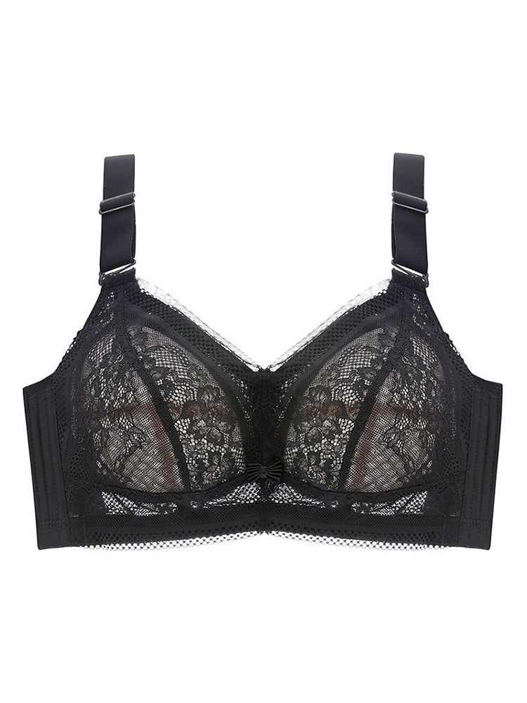 Lace Ultra-thin Wireless Minimizer Bras