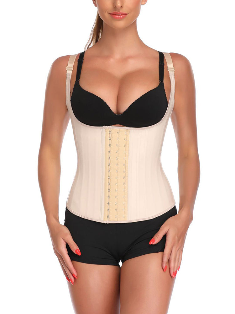 Latex Vest Waist Cincher Trainer Trimmer Girdle Workout Corset Body Shaper