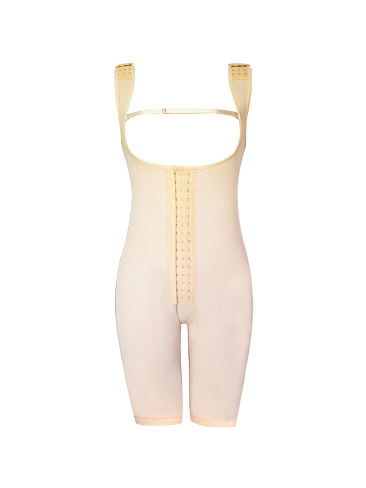 Women Back Support Tummy Control Open Bust Thigh Body Shaper