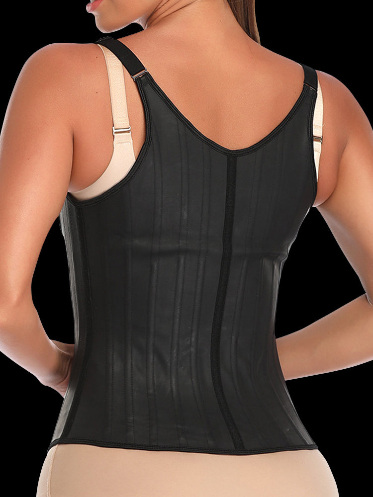 Latex Vest Waist Cincher Trainer Trimmer Girdle Workout Corset Body Shaper