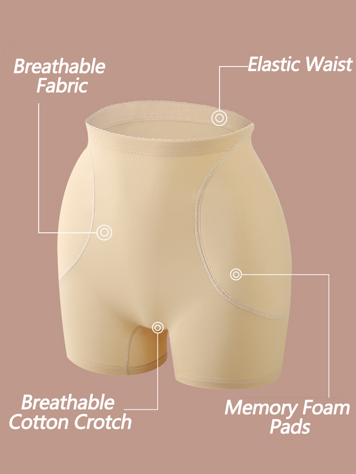 High Waist Butt Lifter Memory Foam Padded Shorts