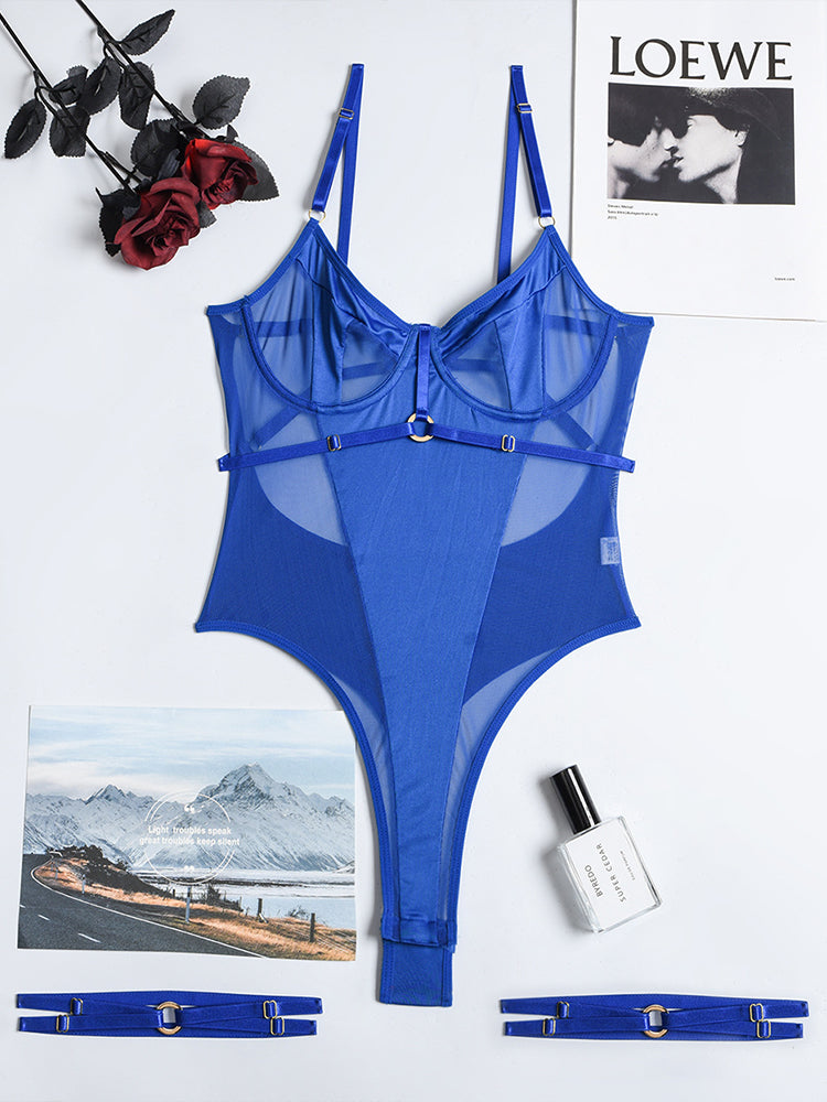 Sexy One-piece Mesh Lingerie Set