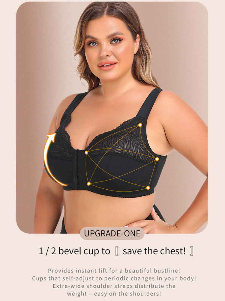 Vest Shaper Side Support Front Closure Bras