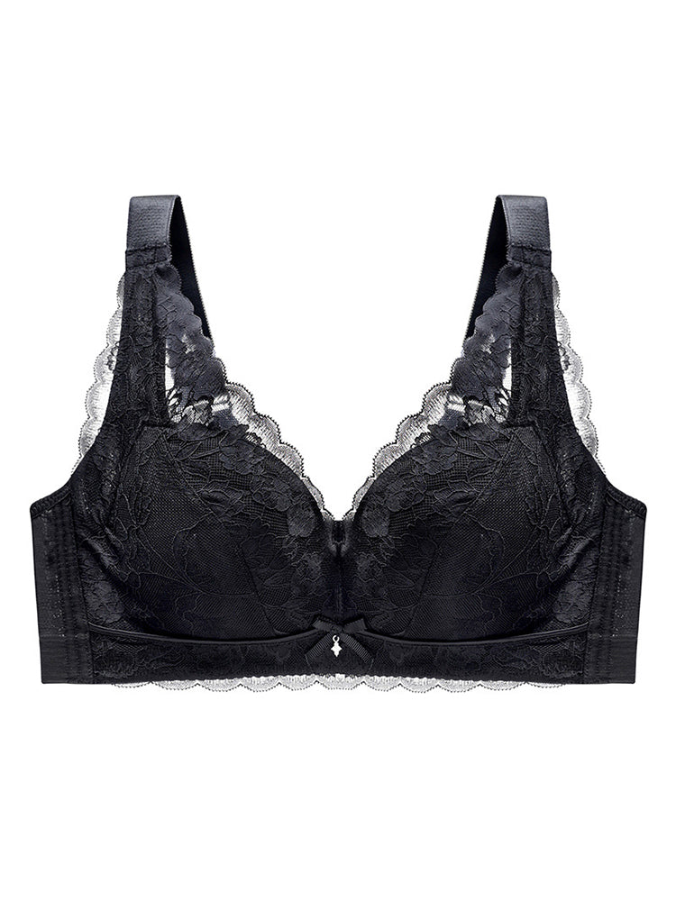 Breathable Deep V Minimizer Bras