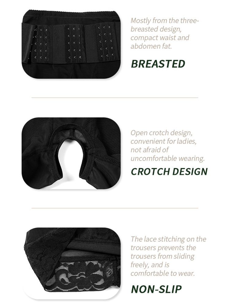 Breathable Mesh Adjustable Tight Waist Trainer Padded Butt Enhancer Shapewear