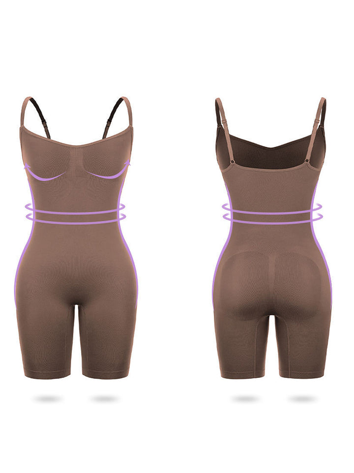 Seamless Butt Lifter Bodysuit Thigh Slimmer Shapewear