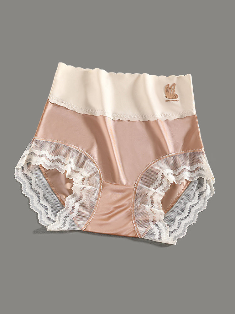4-Pack High Waist Thin Breathable Antibacterial Panties