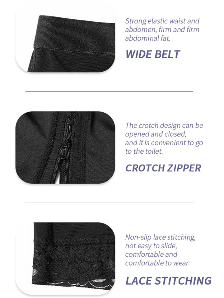Upgraded Zipper Crotch Tummy Control Shapewear Shorts