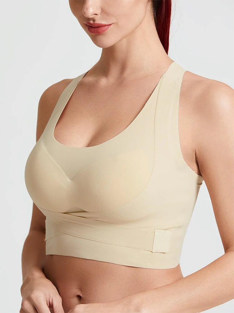 Front Closure Seamless Sports Wireless Bras